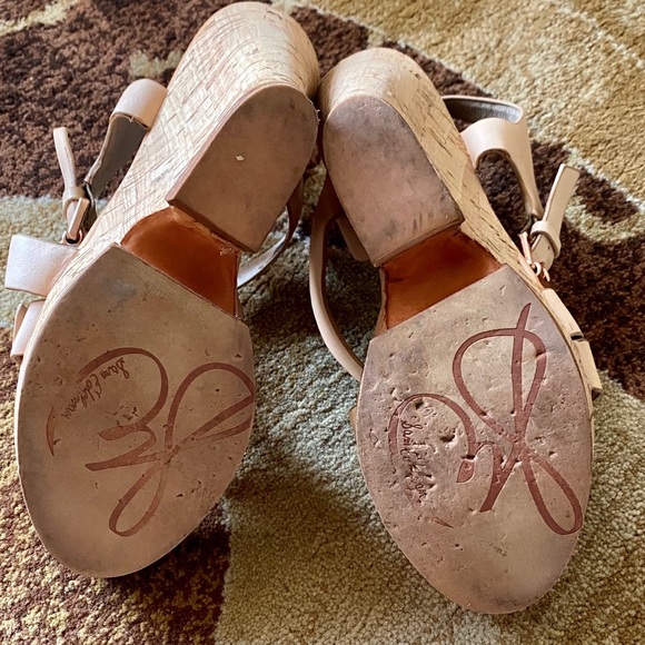 Sam Edelman Peach Sandal Wedges - Picture 7 of 7